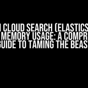 Huawei Cloud Search (Elasticsearch) Gigantic Memory Usage: A Comprehensive Guide to Taming the Beast