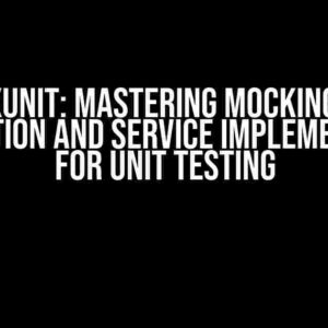 .Net 8 XUnit: Mastering Mocking MySql Connection and Service Implementation for Unit Testing